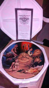 Star Wars autographed collectible plates + toys