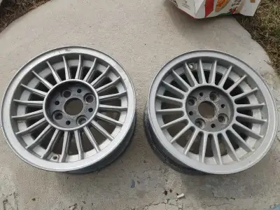 I only have 2 of these rims 5 1/2 x 13 H2. 2 3/4" or 70mm lug spacing $50 for the pair Call or text...