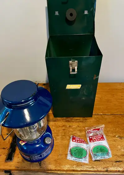 Coleman blue 621B lantern, View more
