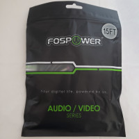 Fospower 15' Subwoofer Cable