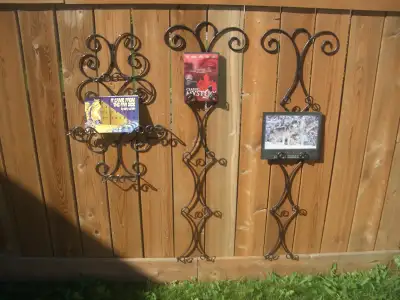 Classic hanging wrought iron picture holders, View more
