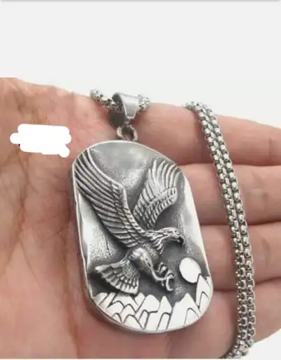 Brand New Stainless Steel Eagle Dog Tag Chain For Sale, View more