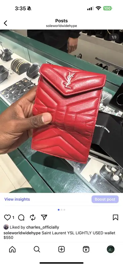 Saint Laurent YSL LIGHTLY USED wallet $550, View more