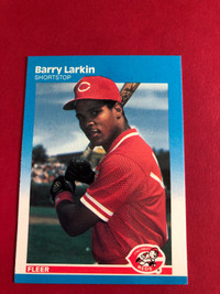 1987 Fleer Glossy Barry Larkin Rookie Card 