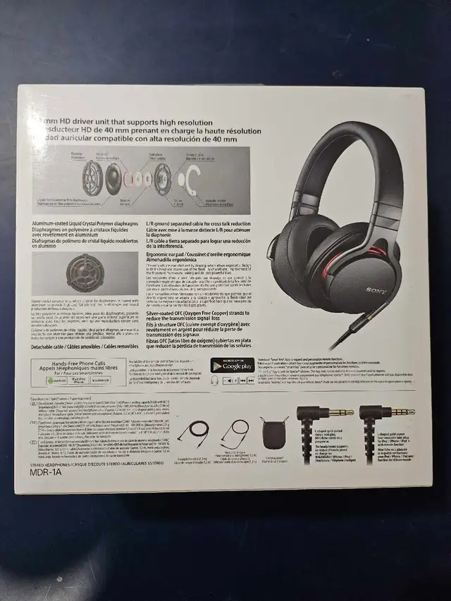 Sony Stereo Premium Headphones MDR-1A in Headphones in Markham / York Region - Image 3