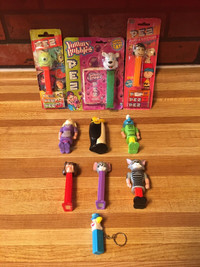 TOY PEZ DISPENSERS-10 in TOTAL