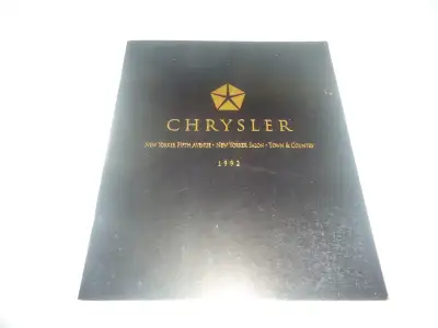 1992 Chrysler New Yorker Dealer Sales Brochure. Like new. See Pictures. 18 Pages. New Yorker Fifth A...