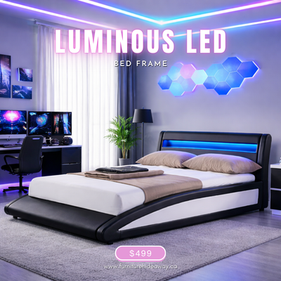 LUMINOUS LED Queen Size Bed Frame, View more