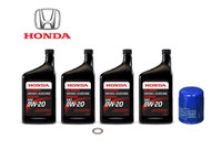 Genuine Honda Oil Change Kit (4x 0W20 + Oil Filter + Washer)