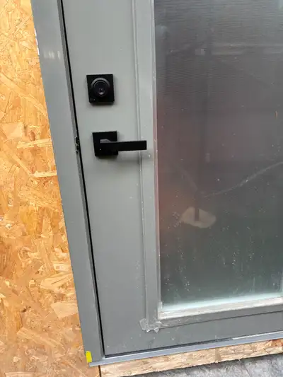 Poignée de porte noire avec barrure, View more