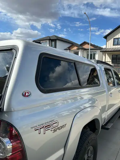 For Sale For 2005-2015 Tacoma Longbed Lockable raider box topper painted Toyota Classic Silver. Thul...