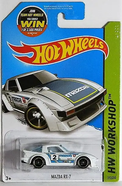 Hot Wheels 1/64 Mazda RX-7 HW Workshop Diecast Car, View more