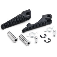 Black Front Foot Rest Pegs for Kawasaki Ninja ZX-6R ZX-10R ZX-9R