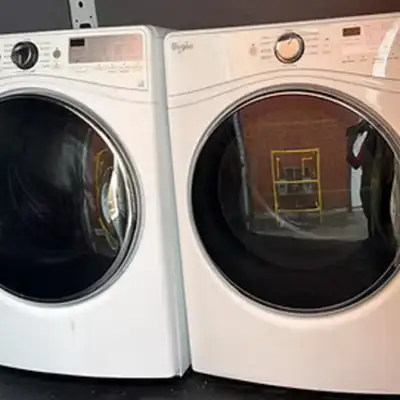 Samsung 27” Front Load Washer Dryer Set 4.5/7.5 Cu Ft - Used - $, View more