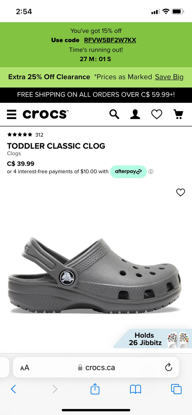 Infant/Kids Crocs - size C4 in Clothing - 6-9 Months in Kitchener / Waterloo - Image 3