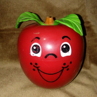 1972 Fisher Price Happy Apple Chime Toy