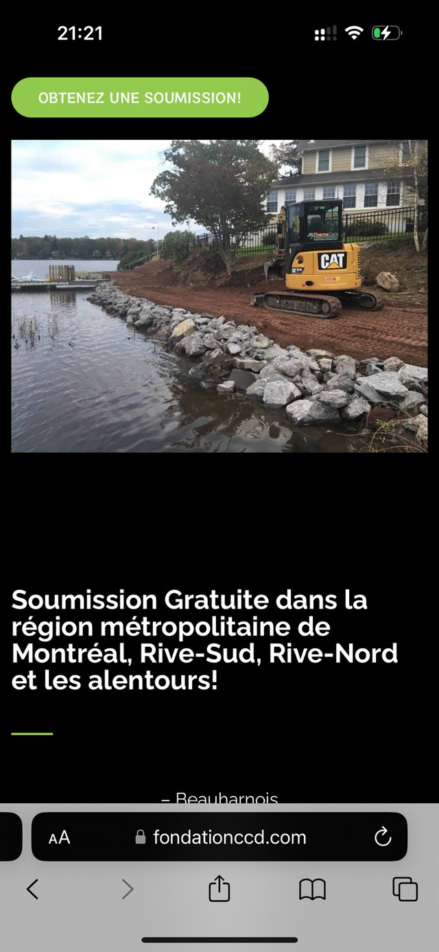 Excavation , drain français , fissure de fondation , démolition  in Excavation, Demolition & Waterproofing in Longueuil / South Shore - Image 4