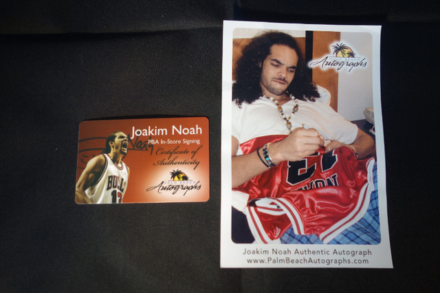 Joakim Noah Signed Adidas Bulls Jersey in Arts & Collectibles in Edmonton - Image 4
