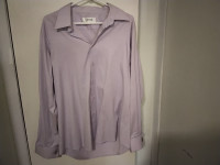 Chemise mauve violet,Vizoni avec boutons de manchette grandeur L