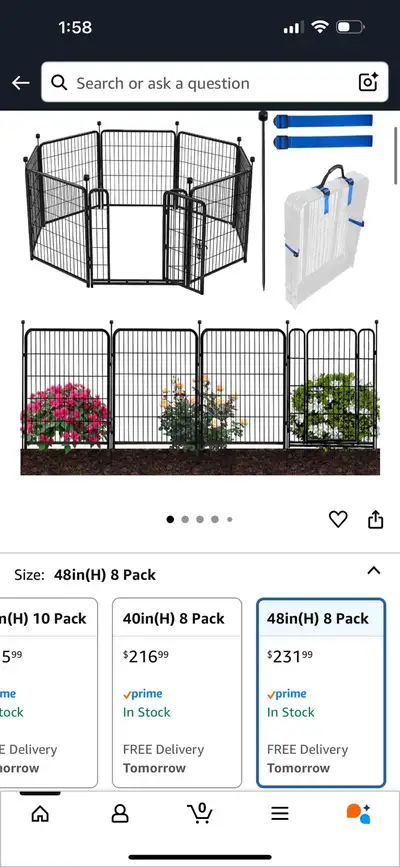 Adavin Pet Fence (4 pack) 48 inch- no longer available on AMZN , View more