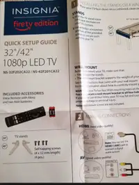 32" tv télé led del fire  1080p Alexa HD smart 