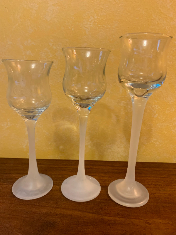 PartyLite Iced Crystal Trio Glass Votive Candle Holders (retired in Home Décor & Accents in Oshawa / Durham Region - Image 2