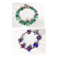 Women’s glass bead bracelets both for $15