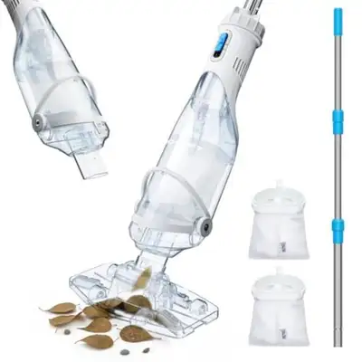 InoKraft Cordless Pool Vacuum Cleaner, Rechargeable, Handheld Pool Vacuum for Above Ground and Ingro...