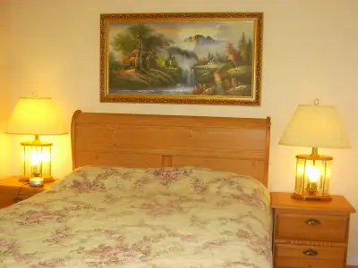 A private furnished,Clean quiet bright upstairs bedroom is available on November 1, 2026. This space...