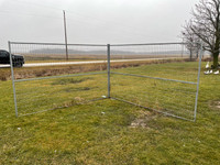 6' x 10' Galvanized Fencing with feet and top clamps. $100 OBO