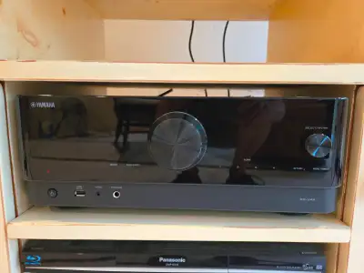 Yamaha Reciever with 6 PSB speakers surround sound system, View more