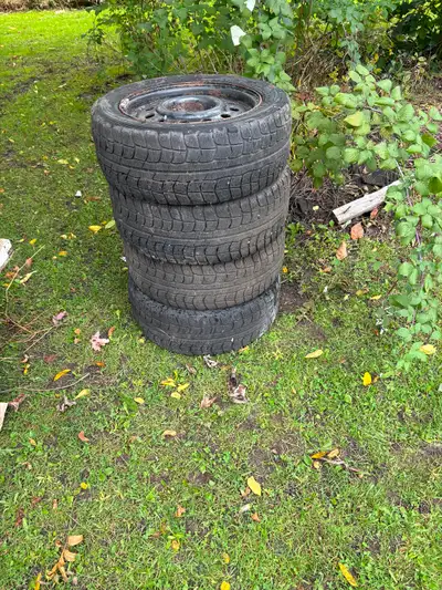 4 winter tires on rims