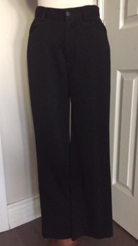 Women's MICHEL KLEIN PARIS Dress Casual Pants Black Size 27"