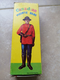 Vintage Canadian Mountie Bank / Statue