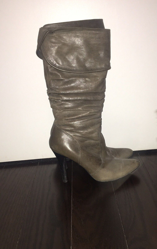 Leather boots ladies size 7-8 in Other in City of Toronto - Image 3