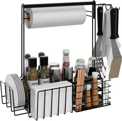 BBQ Caddy Grill Caddy Outdoor Grilling Paper Towel Holder, View more