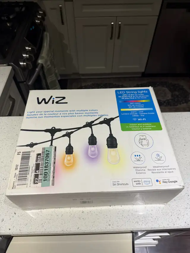 Wiz indoor and outdoor led smart string light.