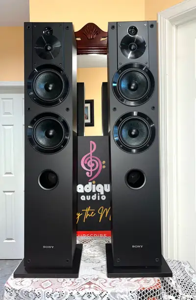 Sony SS-CS3 3-Way 4-Driver Floor Standing Tower Speakers Pair, View more