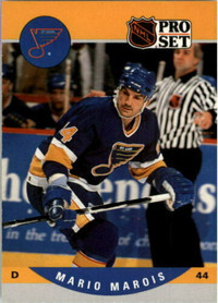 Mario Marois -St. Louis Blues 1990 NHL Pro Set hockey card