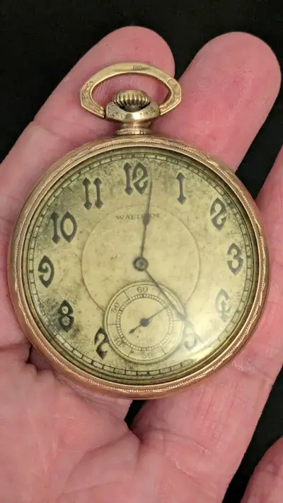 Waltham Colonial Series Open Face 14K Gold Filled Pocket Watch 38mm 17 Jewels. $280obo *Needs a new...