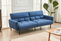 WINTER SPECIAL SALE FOR SOFA BED WITH MEMORY FOAM SEATING (BLUE)