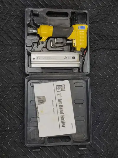 This Power Fist 2-inch air brad nailer is a reliable tool that is ready to help you tackle your next...