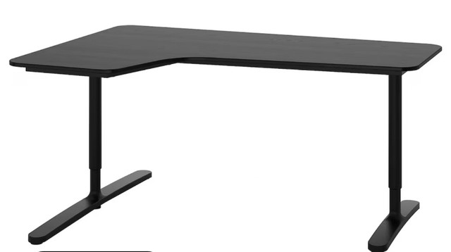 Bekant Desk Lshaped black (like NEW) in Desks in Kitchener / Waterloo