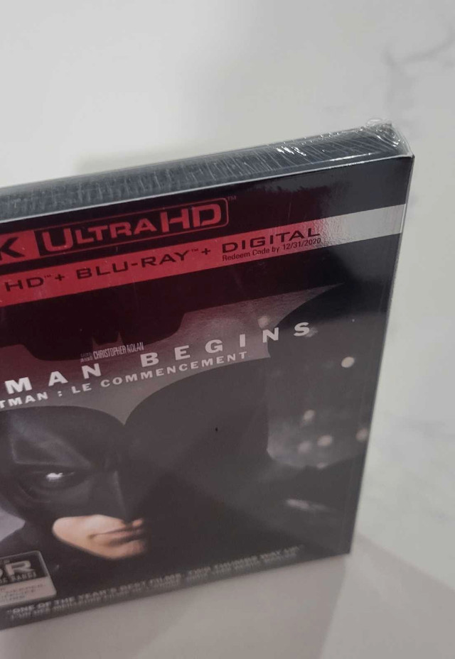 Batman Begins 4K + Blu Ray  in CDs, DVDs & Blu-ray in Mississauga / Peel Region - Image 3