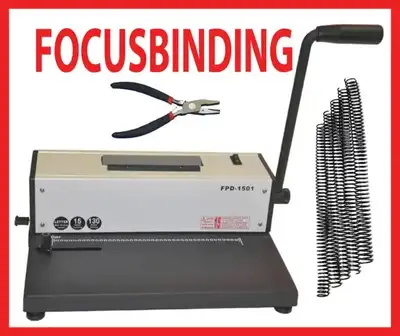 Hot Deal 4:1 Coil Binder Spiral Binding Machine FREE Plier Coils, View more