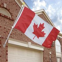 5 FT Flag Pole Mounting Kit with NEW 3'X5'Canada Flag