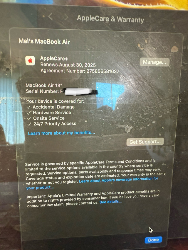 MacBook Air 2021 i5 with Apple care  in Laptops in Guelph - Image 4