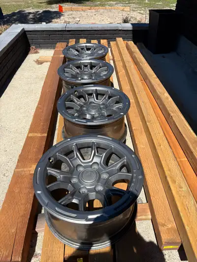 Set of 4 Genuine Roush R wheels in Iridium Grey. Comes with TPMS sensors. Excellent condition. Used...