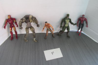 *F* MARVEL SPIDER-MAN IRON MAN LIZARD VENOM KRAVEN FIGURINES LOT