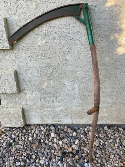 Used by pioneers to cut hay or seeded crops. Asking $200 obo.